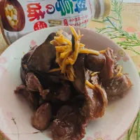 とだともさんの料理 砂肝とハツの甘辛お酢煮  だし香るとろける味噌入り|🌺🌺Foodie🌺🌺さん