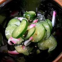 きゅうりとワカメの生姜酢みそ|ちいこさん