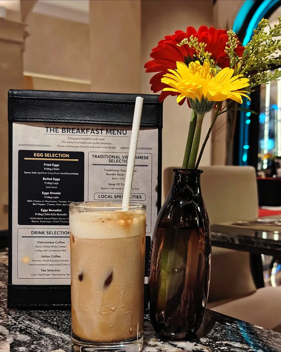Iced latte 💖check out day 14 Jun 2025 Hotel grand du lac HCM District 1 💖|🍒lynnlicious🍒さん