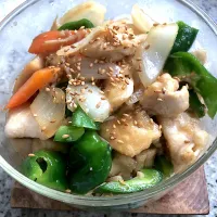 鶏胸肉とピーマンの生姜油炒め🫑☆作り置き|ヨウコさん