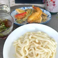 天ぷらと冷たいうどん|🍒ふみりん🍒さん