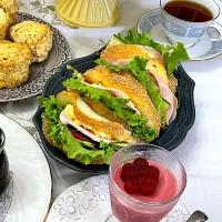 サンドイッチとビーツのムース|シフォンさん