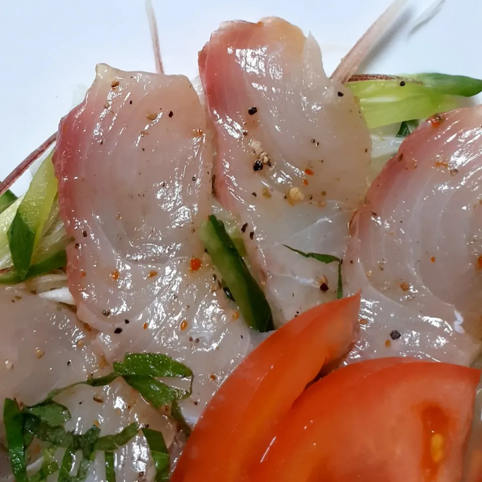 カンパチのカルパッチョ|未空葉さん