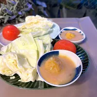 串カツ田中風に梅味噌キャベツ|らぴすらずり(らぴ)さん
