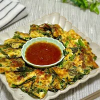 絹揚げとほうれん草のチーズチヂミ🇰🇷|あゆさん