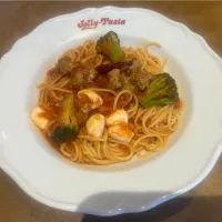 イタリアンソーセージとフレッシュモッツァレラの辛口トマトソース|takashiwagaさん