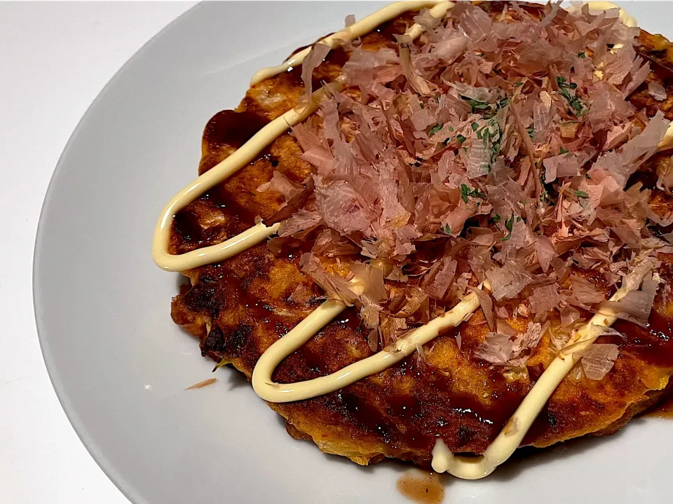 キムチ入りお好み焼き|晴れ風さん