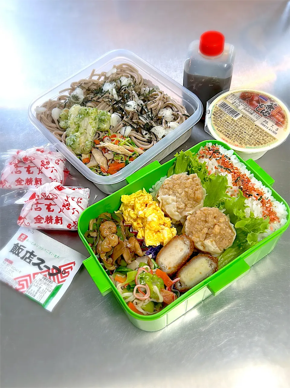 R7.6/15 𝑆𝑢𝑛.  ·͜·♡ざる蕎麦&焼売弁当👨🏻‍🍳|hamakoさん