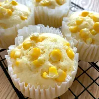 とうもろこし蒸しパン🌽|いちごさん