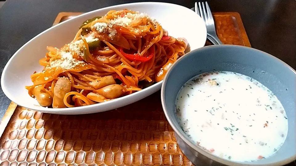 ワンパンナポリタン|vege食堂さん