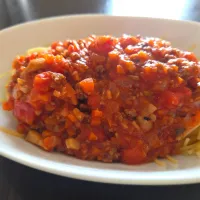 ミートソースパスタ