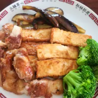 肉巻き餅と絹あげ|aiさん