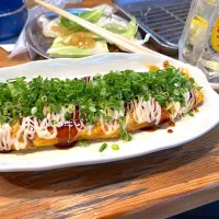 葱まみれチー平焼き|あべたかひろさん
