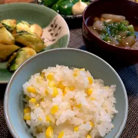 とうもろこし炊き込みごはん|いちごさん