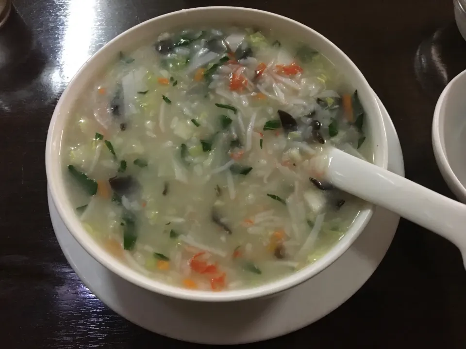 蟹のお粥(夕飯、台湾料理『祥瑞』)|enarinさん