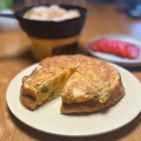 6/14の夕食　じゃがいものキッシュ