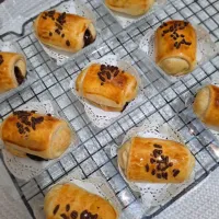 bolen cokelat pisang/ choco banana pastry|tyas amertaさん