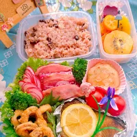 2025/06/16 ローリングストック御赤飯弁当|Blueberry🫐さん