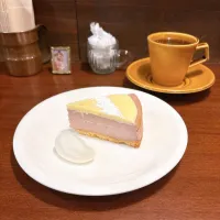 ラズベリーとホワイトチョコのチーズケーキコーヒー|ちゃみこさん