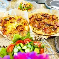 ピザ2種焼き上がり🍕|M⭐︎さん
