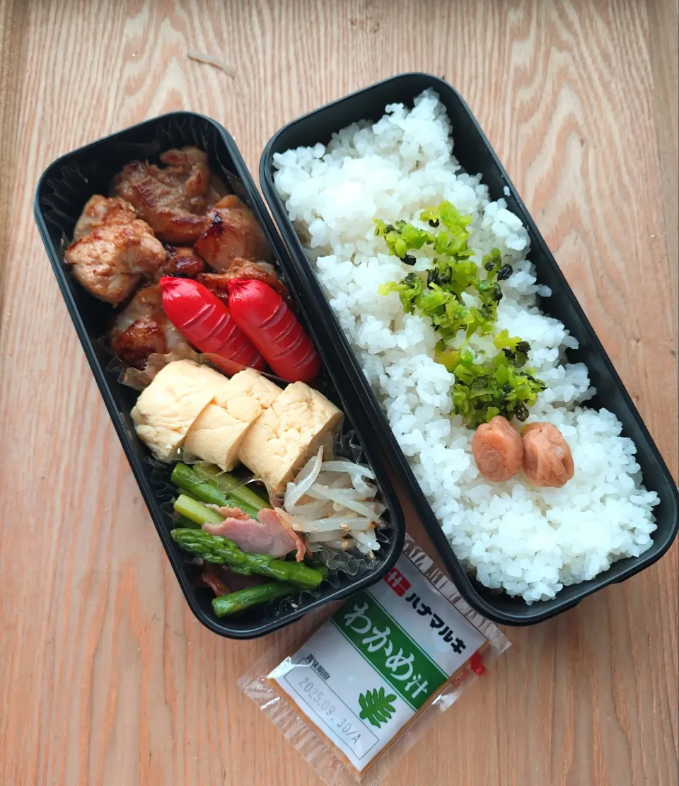 醤油麹とはちみつ漬けチキン弁当|みわさん