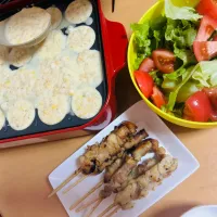 【先週お祭り行ったので】たこ焼きと焼き鳥