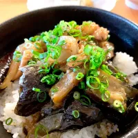 Chicken & Italian Eggplant Teriyaki Rice Bowl|gonbenさん