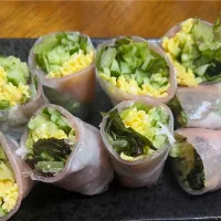 生ハムの生春巻き|さんだーさん