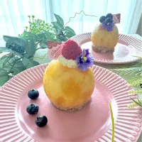丸ごと桃rawケーキ|りんりんさん