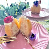 りんりんさんの料理 丸ごと桃rawケーキ|りんりんさん