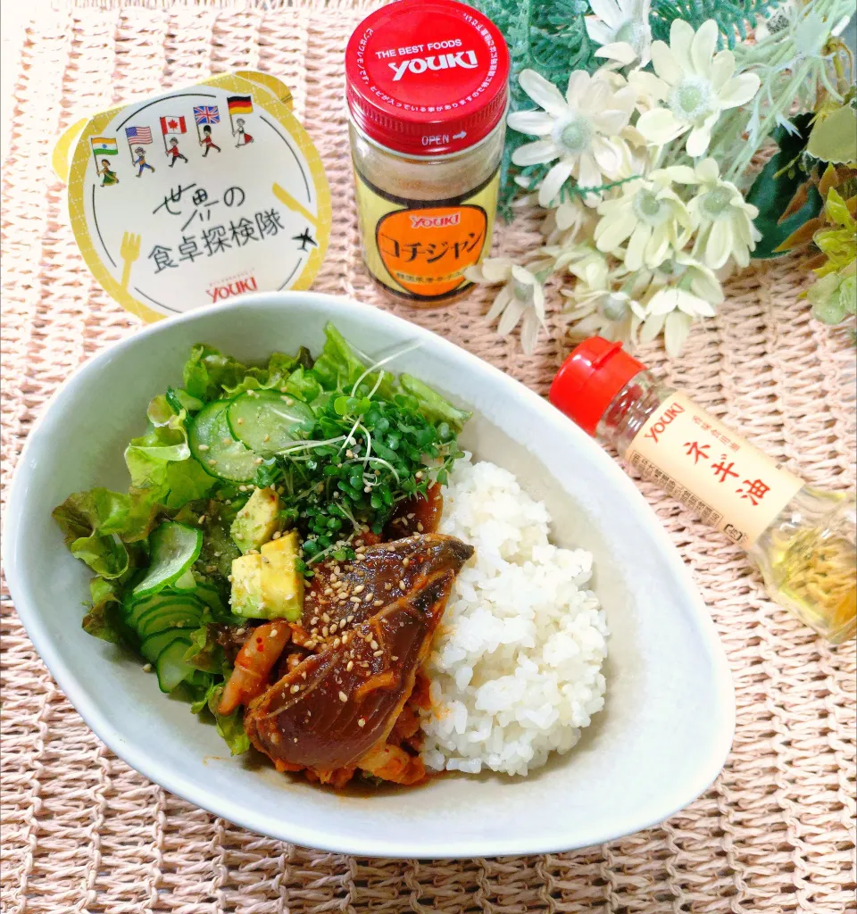 火を使わない🌼カツオのユッケビビンバ ·͜·♡|fumiさん
