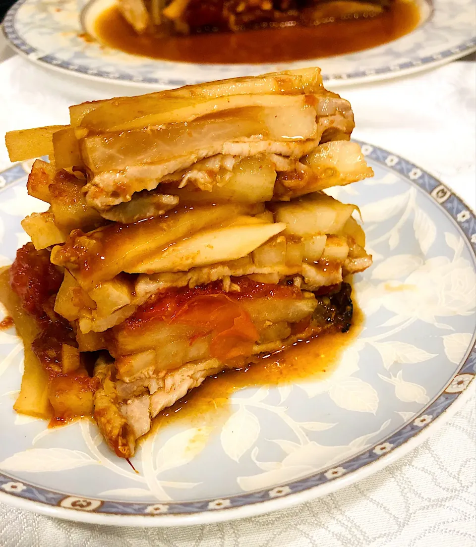 大根と豚肉のミルフィーユ|うーくーちゃんさん