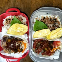 旦那　私弁当🍱　うなぎふりかけ😆|miimiさん