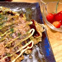 お好み焼き＆佐藤錦🍒|さくたえさん