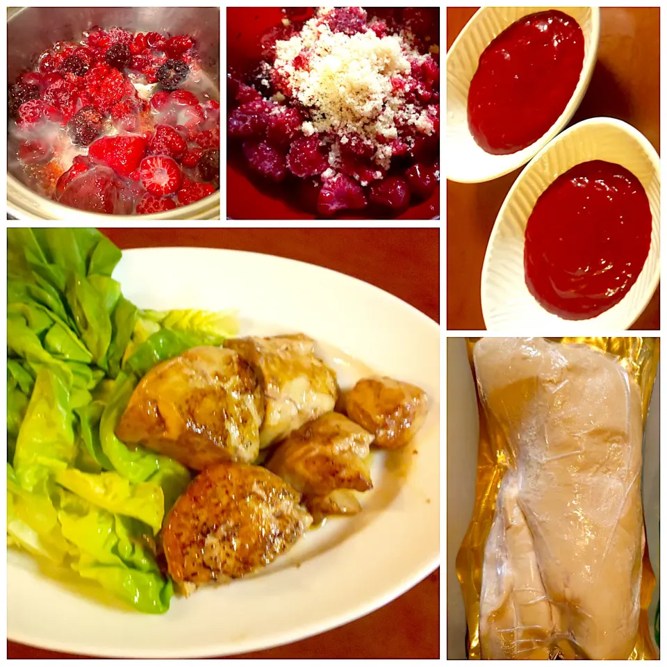 Source of sauteed foie gras strawberry🍓フォアグラのソテー Mixベリーソース|🌈Ami🍻さん