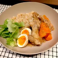 鶏手羽元でアドボ|みりさん