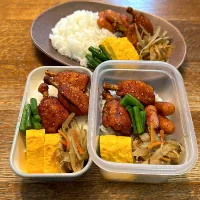 父ちゃん&高校生弁当、次男氏置き弁|tenoaさん