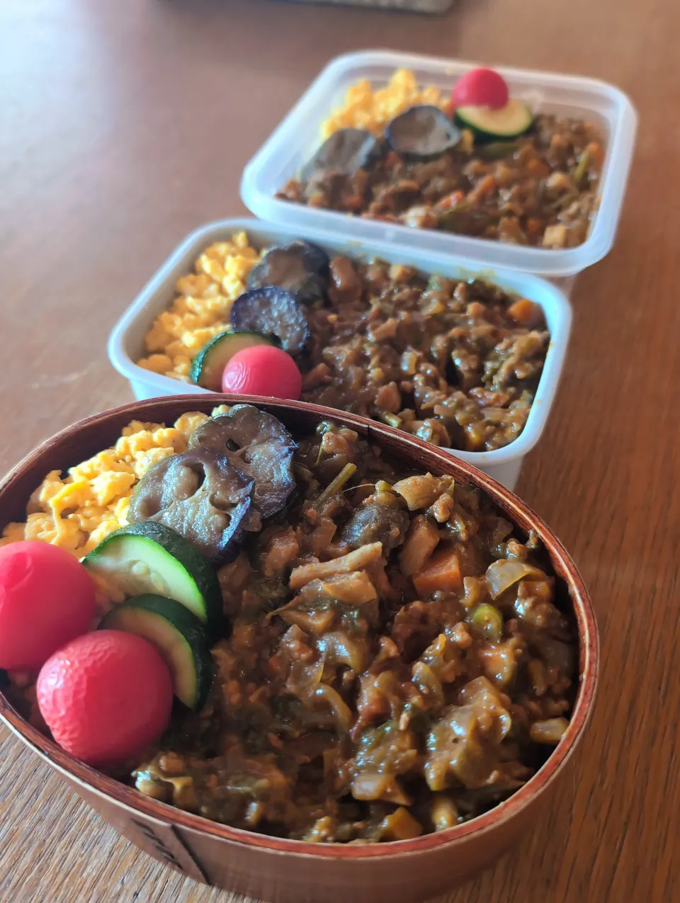 夏のキーマカレー弁当|まきごろうさん