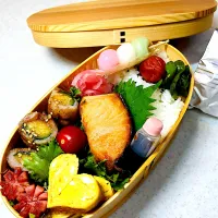 シャケと肉巻き弁当|nnnnn’koさん