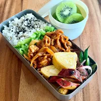 高1男子お弁当　ポークチャップ🍖