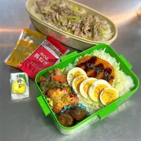 R7.6/17 𝚃𝚞𝚎.  ·͜·♡ネギ塩豚丼&コロッケ弁当👨🏻‍🍳|hamakoさん