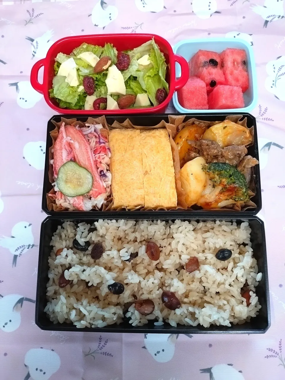 🍀2025/0617(火)黒豆ご飯弁当|ともちんさん