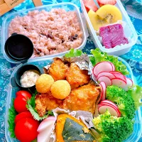 2025/06/17 御赤飯とチキン南蛮のお弁当|Blueberry🫐さん