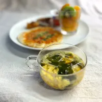 ワカメとえのきの玉子スープ|かっちゃん杉さん