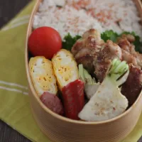 鶏むね肉の竜田揚げ弁当|ちいさなしあわせキッチンさん