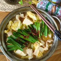 韓国風ﾓﾂ鍋