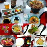 国民宿舎山紫苑の夕食|うたかた。さん