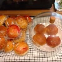 いつもの丸パン　ビーツでマーブル状に|みりさん