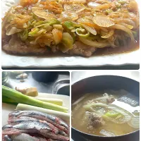 鯖の甘酢あんかけと鰯のつみれ汁