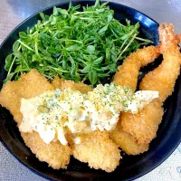 海老フライと魚フライ|satoruさん